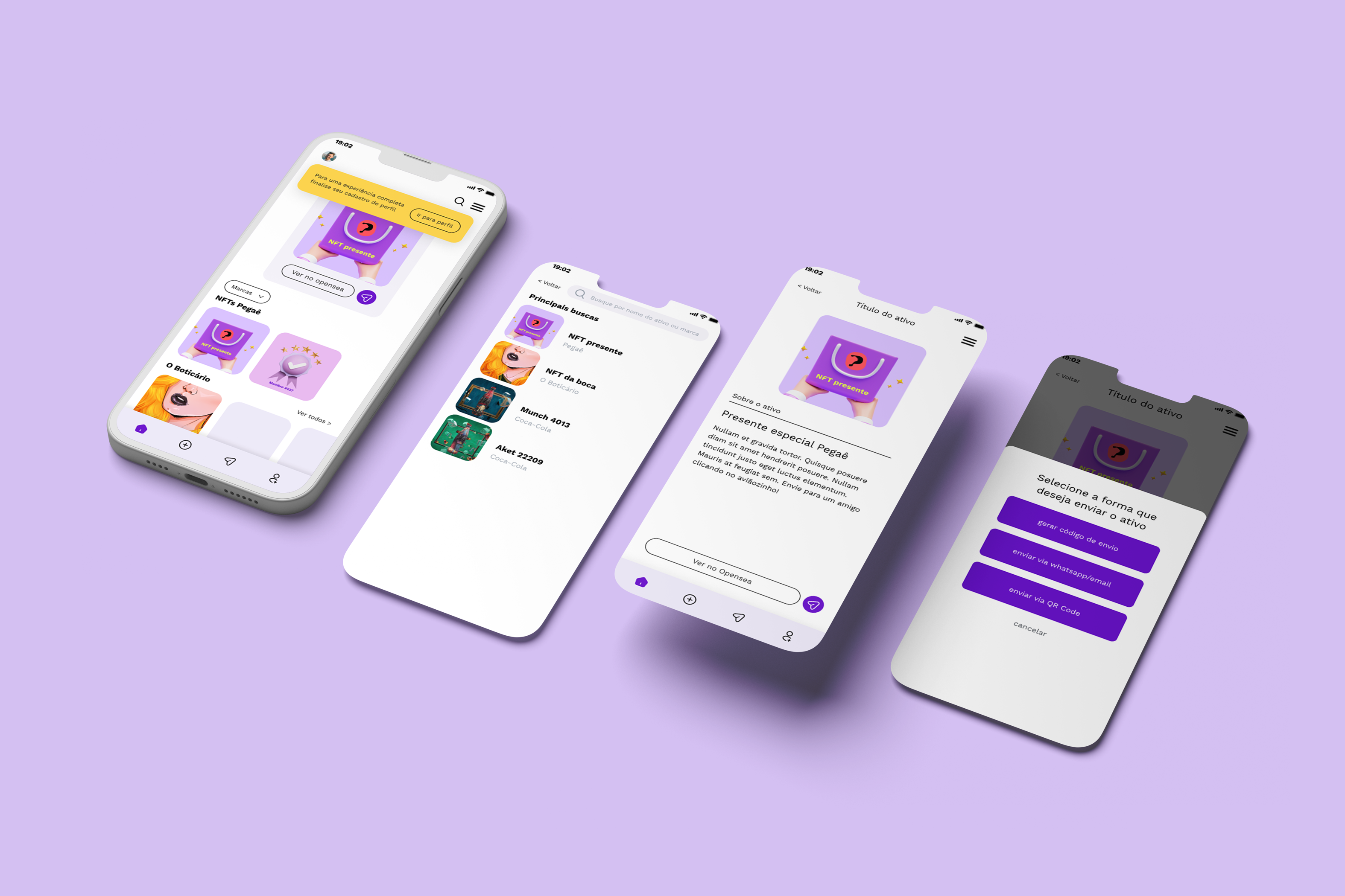 Pegaê — mockup