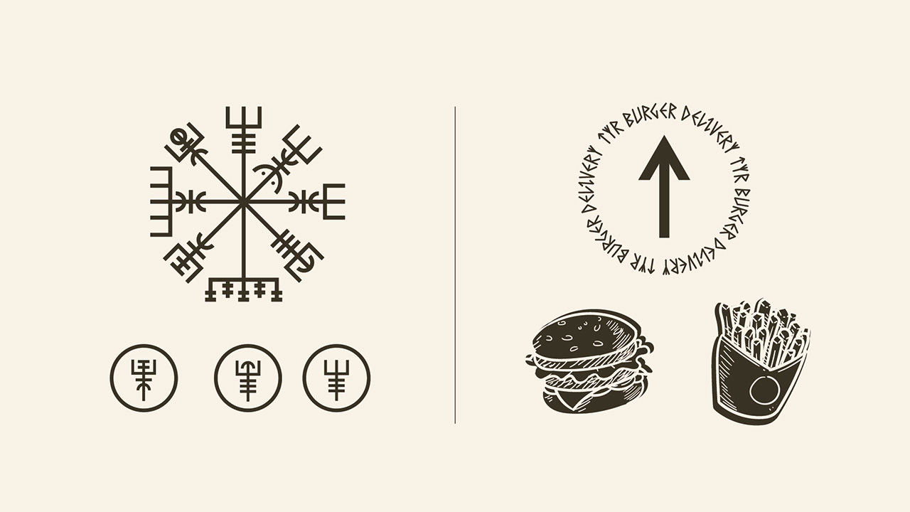 TYR Burger — visual identity 09