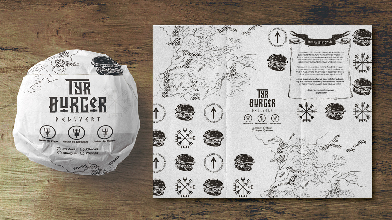 TYR Burger — visual identity 11