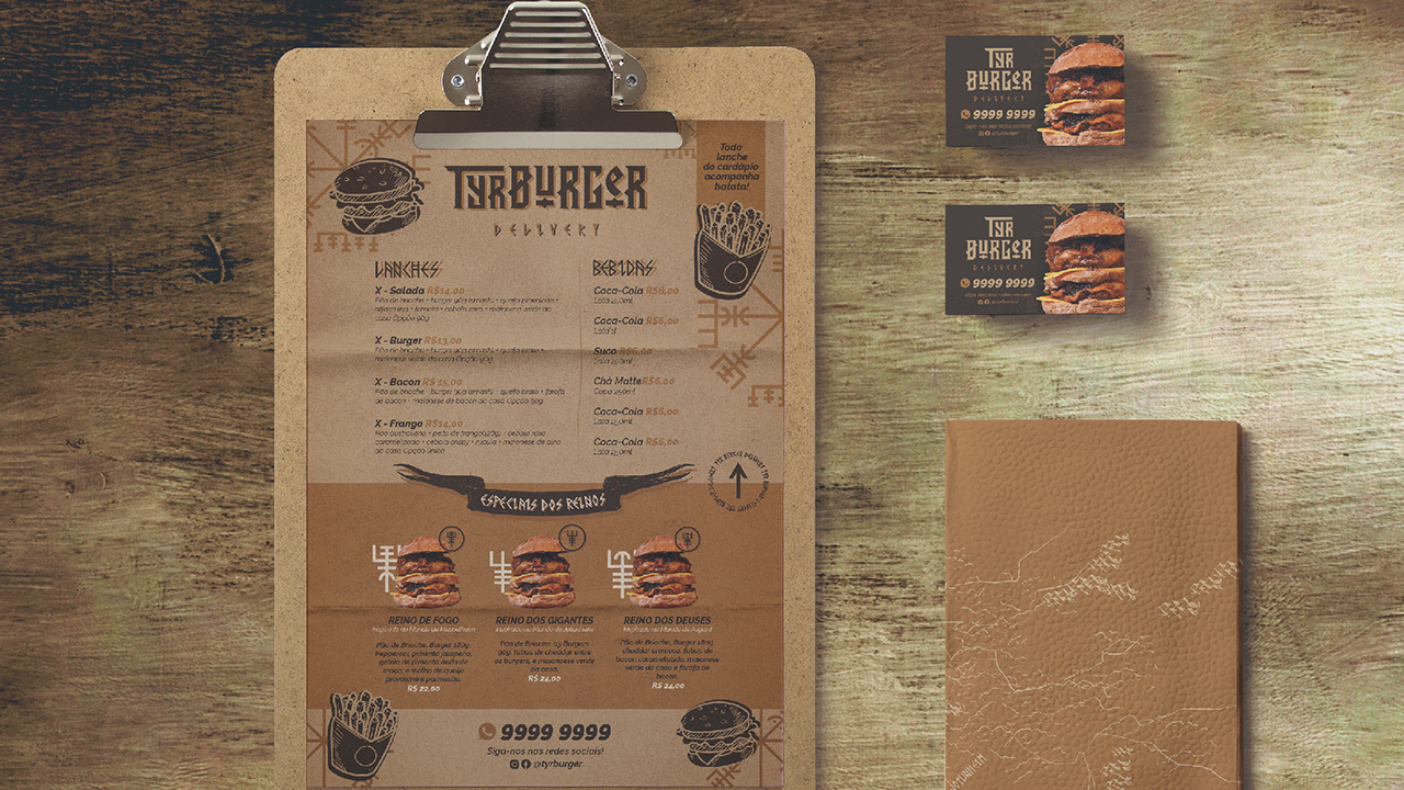 TYR Burger — visual identity 12